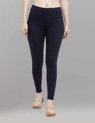 Style Access Ankle Length Ethnic Wear Legging(Dark Blue, Solid)