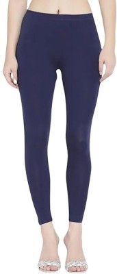 Sriram Fashion Ankle Length  Western Wear Legging(Dark Blue, Solid)