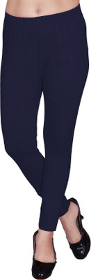 WEAR AND WOW Ankle Length Western Wear Legging(Dark Blue, Solid)