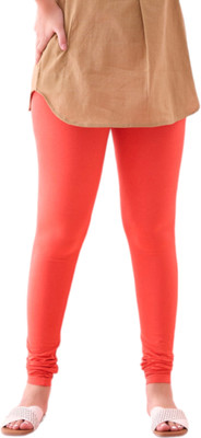 Dark pearl Western Wear Legging(Red, Solid)