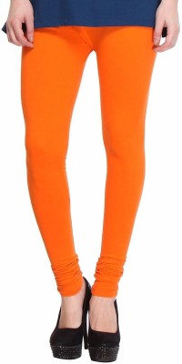 BCD FASHION Churidar  Western Wear Legging(Orange, Solid)