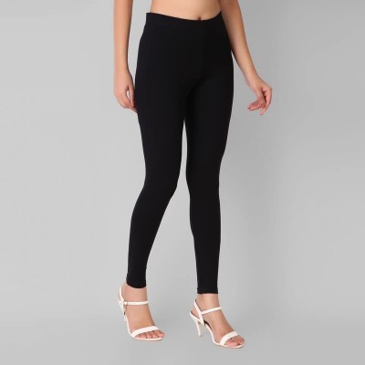 TWIN Ankle Length Western Wear Legging(Black, Solid)