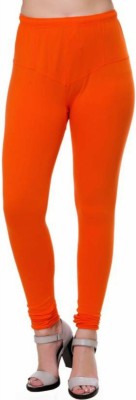 sr enterprises Churidar  Ethnic Wear Legging(Orange, Solid)