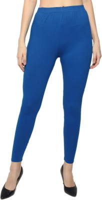 KEX Ankle Length  Ethnic Wear Legging(Blue, Solid)