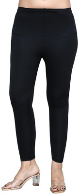 altius Ankle Length Ethnic Wear Legging(Black, Solid)