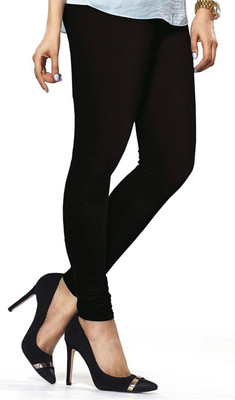 Lyra Churidar  Ethnic Wear Legging(Black, Solid)