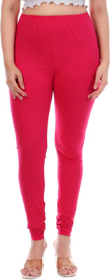 tpf Churidar Length Western Wear Legging(Pink, Solid)