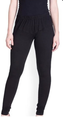 Lyra womens wear Ethnic Wear Legging(Black, Solid)