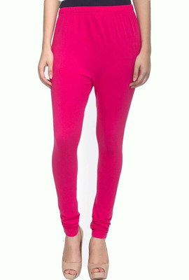 Shubhika Churidar  Ethnic Wear Legging(Pink, Solid)