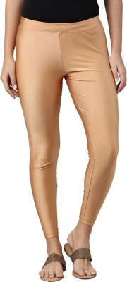 TWIN BIRDS Ankle Length  Western Wear Legging(Beige, Solid)