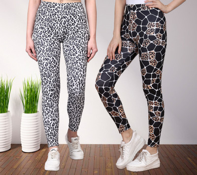 HouseOfCommon Ankle Length Western Wear Legging(Multicolor, Printed)