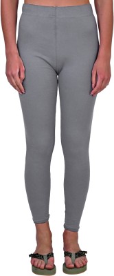 Rocksy Ankle Length  Western Wear Legging(Grey, Solid)