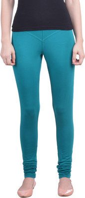 Dollar Missy Churidar  Ethnic Wear Legging(Blue, Solid)