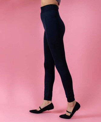 ATTIRE OUTFIT Ankle Length Winter Wear Legging(Blue, Solid)