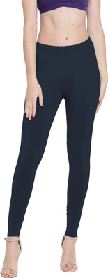 Presta Ankle Length Ethnic Wear Legging(Dark Blue, Solid)