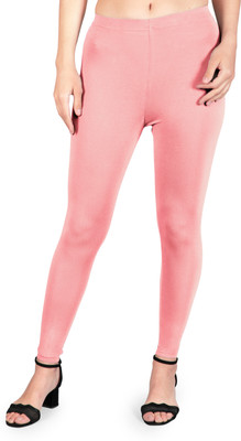 Doroots Ankle Length  Western Wear Legging(Pink, Solid)