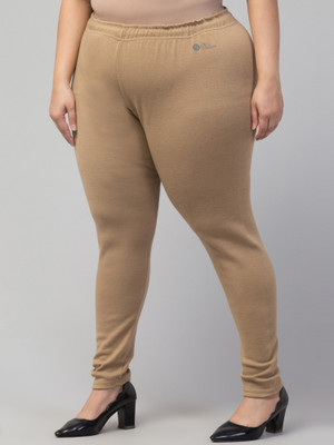 STYLE PREZONE Winter Wear Legging(Beige, Solid)