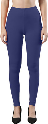 femmora Ankle Length Ethnic Wear Legging(Blue, Solid)