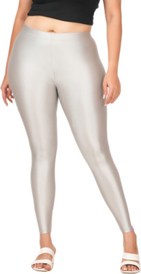 LoveiT Ankle Length Western Wear Legging(Grey, Solid)