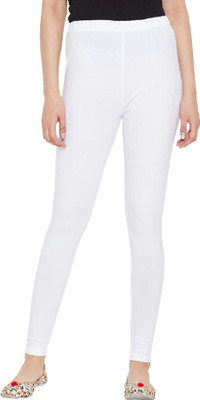 ABE Ankle Length Western Wear Legging(White, Solid)