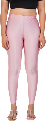 Superglow Ankle Length Western Wear Legging(Purple, Solid)