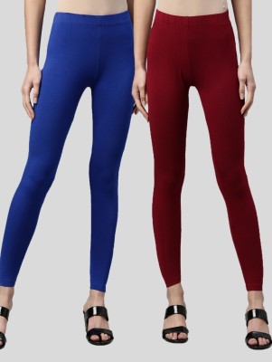 Missiva Ankle Length  Western Wear Legging(Blue, Maroon, Solid)