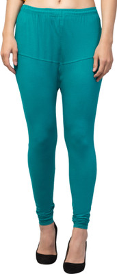 HouseOfCommon Ankle Length Western Wear Legging(Green, Solid)
