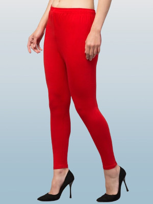 RIIPO Western Wear Legging(Red, Solid)