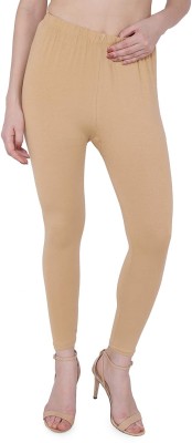 Vikas Ankle Length Ethnic Wear Legging(Gold, Solid)