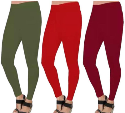 Sanzzy Ankle Length Western Wear Legging(Multicolor, Solid)