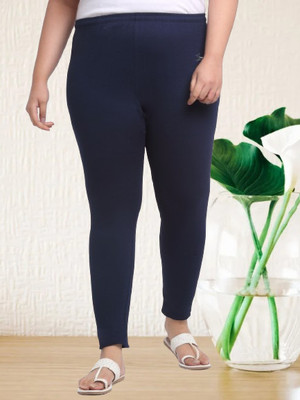 Style Access Ankle Length Western Wear Legging(Dark Blue, Solid)