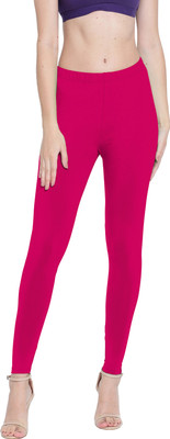 Presta Ankle Length Ethnic Wear Legging(Pink, Solid)