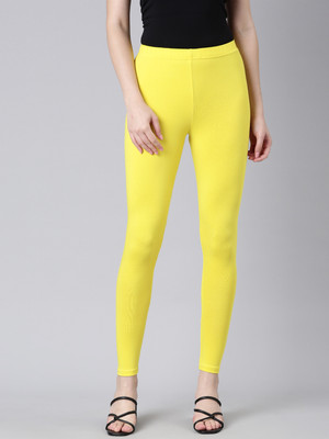 DIXCY SCOTT SLIMZ Ankle Length Western Wear Legging(Yellow, Solid)
