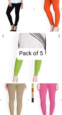 Lily Look Western Wear Legging(Black, Orange, Pink, Light Green, Brown, Solid)