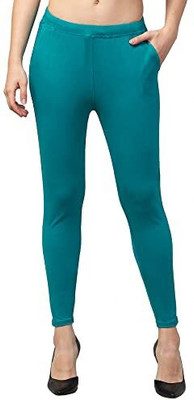 shivhari fashion products Ankle Length Ethnic Wear Legging(Dark Green, Solid)