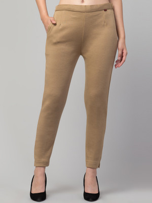 uniko Regular Fit Women Beige Trousers