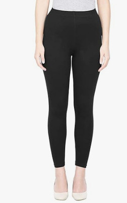 DAKSHA AND WARDROBE Ethnic Wear Legging(Black, Solid)