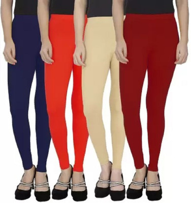 sabnur Ankle Length Western Wear Legging(Multicolor, Solid)