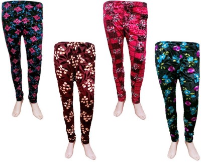 Indistar Ankle Length  Western Wear Legging(Dark Blue, Pink, Light Green, Printed)