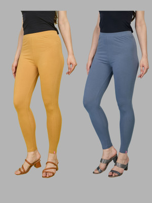 URBAN TRENDING Ankle Length Western Wear Legging(Yellow, Blue, Solid)