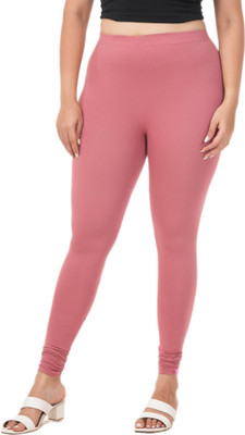 LoveiT Churidar  Western Wear Legging(Pink, Solid)