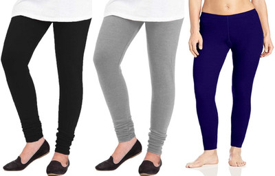 D'CLOTHZ Ankle Length  Winter Wear Legging(Black, Grey, Dark Blue, Solid)