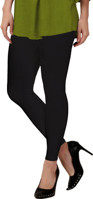 nilkanth Ankle Length Ethnic Wear Legging(Black, Solid)