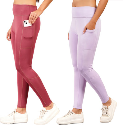 Kyk Western Wear Legging(Pink, Purple, Solid)