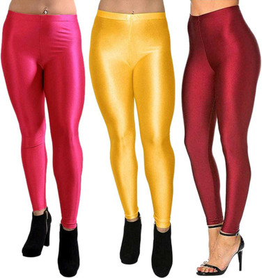 SHINERFIT Ankle Length Western Wear Legging(Multicolor, Solid)