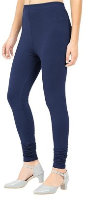 KriSo Churidar  Western Wear Legging(Blue, Solid)