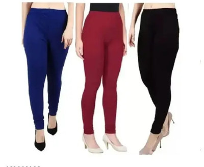 Rujhan Churidar Length Ethnic Wear Legging(Multicolor, Solid)