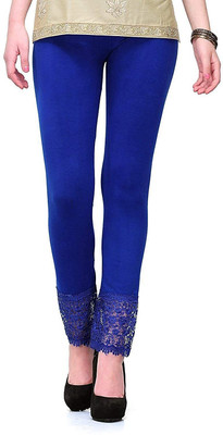D'CLOTHZ Ankle Length Ethnic Wear Legging(Blue, Solid)