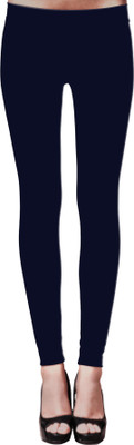 Guddys Collection Churidar  Western Wear Legging(Dark Blue, Solid)