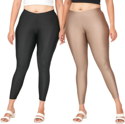LoveiT Ankle Length Western Wear Legging(Black, Brown, Solid)